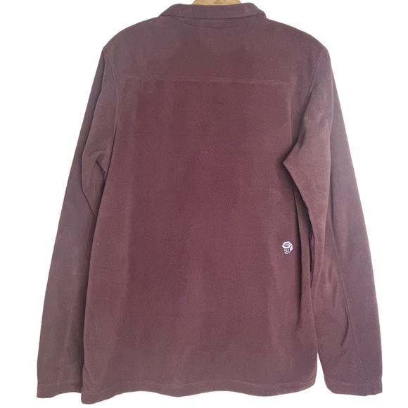 Mountain Hardwear Mens Microchill 2.0 Maroon 1/2 Zip Fleece Sweater Sz Medium - Picture 9 of 15